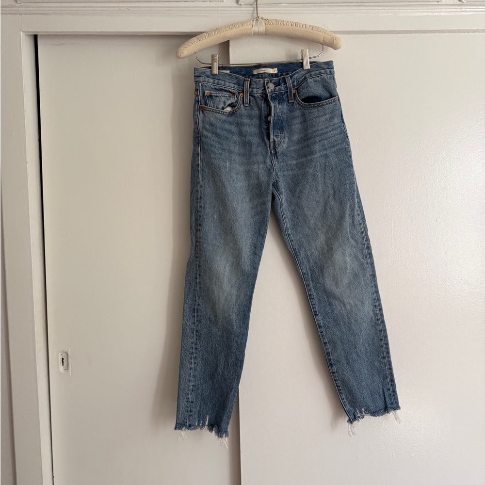 Levi's Blue Straight Leg Jeans with Vintage Fade